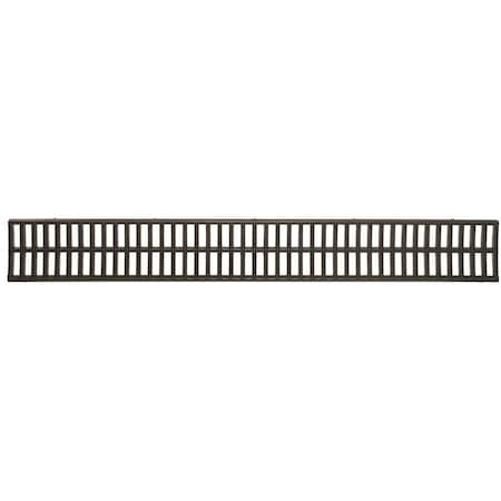 U.S. Trench Drain Deep Series Black Replacement Grate to suit 5.4 x 5.4 x 39.4 in. Trench and Channel Drain 83320